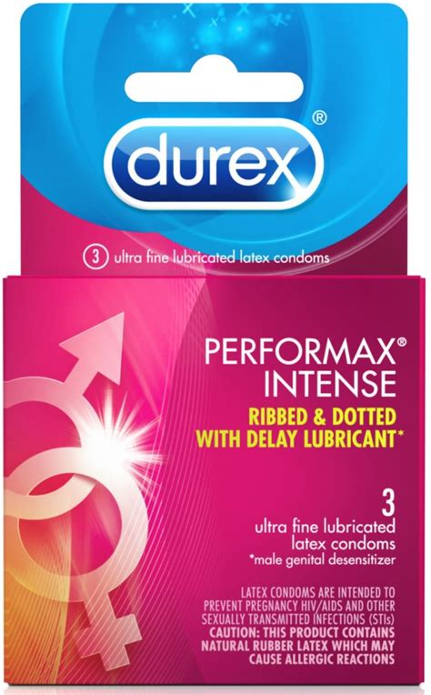 durex performax intense lubricated ribbed dotted premium condoms  ct pack   walmartcom