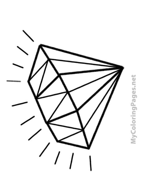 diamond printable coloring page coloring pages diamond template