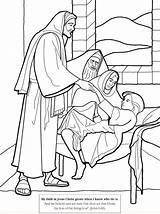 Lazarus Coloring Dead Raises Getdrawings Pages Jesus sketch template