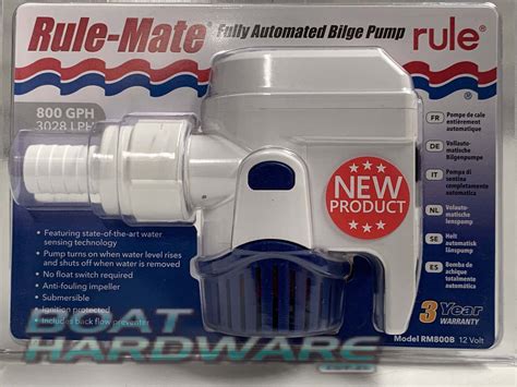 rule mate fully automated bilge pump gpm