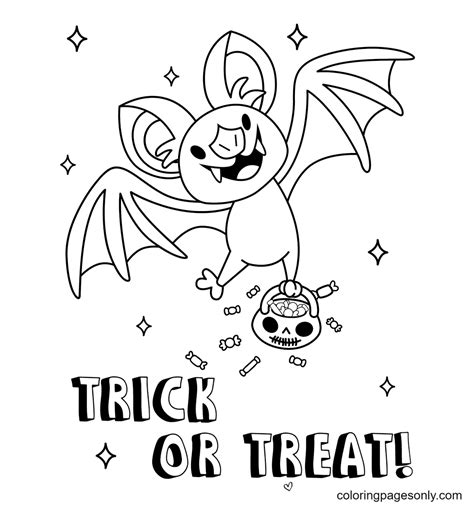 happy bat halloween coloring pages halloween bats coloring pages