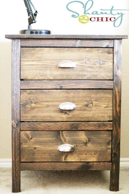 awesome diy wood nightstands shelterness
