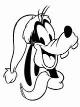 Goofy Coloring Pages Face Christmas Disney Drawing Choose Board Movie Mickey Mouse sketch template