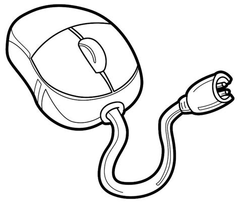 computer mouse coloring pages google search computer drawing