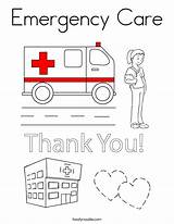 Coloring Emergency Care Print Service Ambulance Built California Usa Twistynoodle sketch template