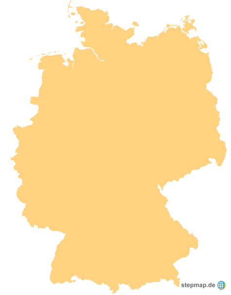 stepmap de freigestellt landkarte fuer deutschland