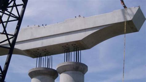 Precast Concrete Cap Beam Short Span Steel Bridges