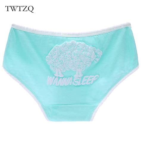 twtzq new women panties sheep cotton underwear gril briefs female
