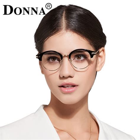 Donna Classic Retro Clear Lens Nerd Frames Glasses Fashion Brand