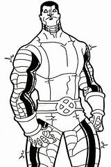 Colossus Coloring Pages Marvel sketch template