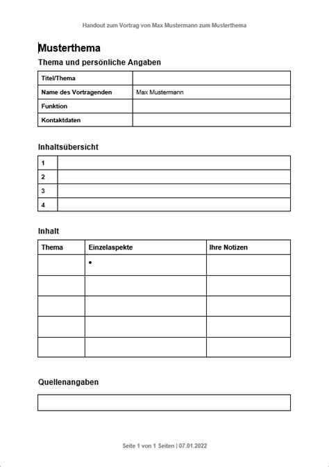 handout vorlage word schule handout erstellen handout vorlage word