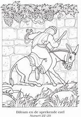 Balaam Donkey Beating Kleurplaten Talking Bijbel Bijbelse Numeri sketch template