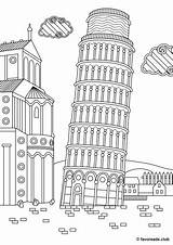 Pisa Sights Favoreads sketch template