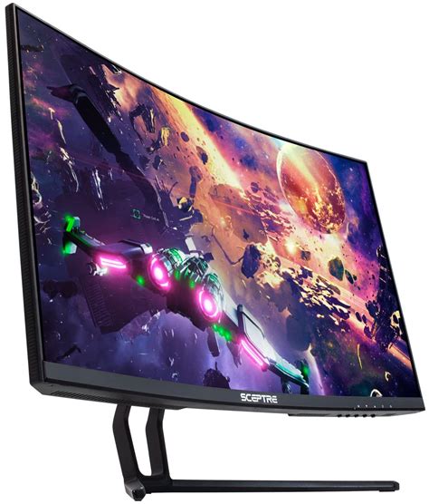 buy sceptre curved  hz gaming monitor   p ms amd