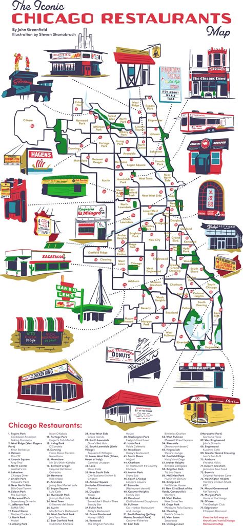 iconic chicago restaurants map chicago reader