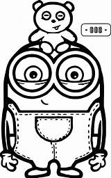 Minion Coloring Girl Pages Getdrawings sketch template