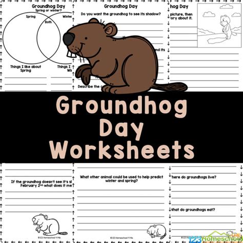 printable groundhog day worksheets  st  grade