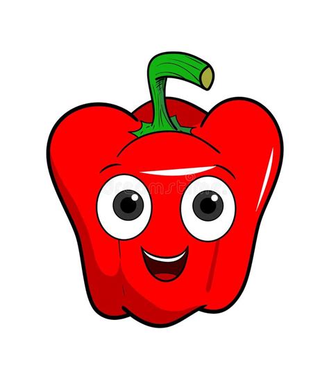 cartoon bell pepper stock vector illustration  agriculture