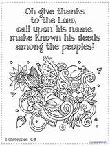 Coloring Bible Thanksgiving Verse Pages Verses Sheets Fall Following Set Visit sketch template