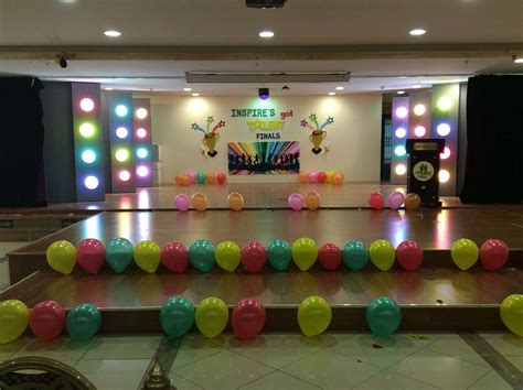 stage decoration  inspires  talent  teachers day