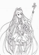 Coloring Princess Anime Pages Line Star Deviantart Manga Deviant Popular Library Clipart Group sketch template