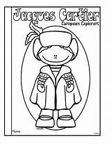 Jacques Cartier Template Coloring sketch template