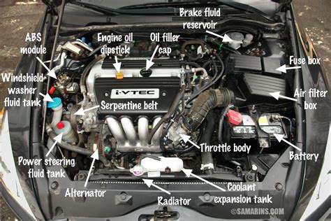honda accord engine diagram