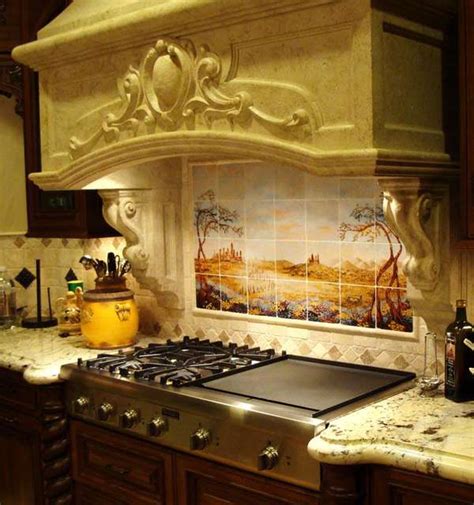 picturesque kitchen mosaics tiled backsplash murals jazz  sterile kitchens