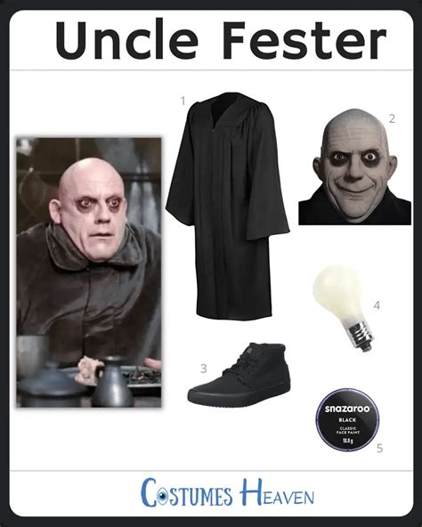 minute uncle fester costume idea  cosplay halloween