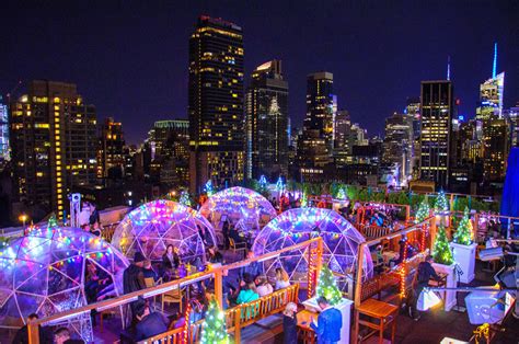 rooftop bar introducing  holiday light show  expanding