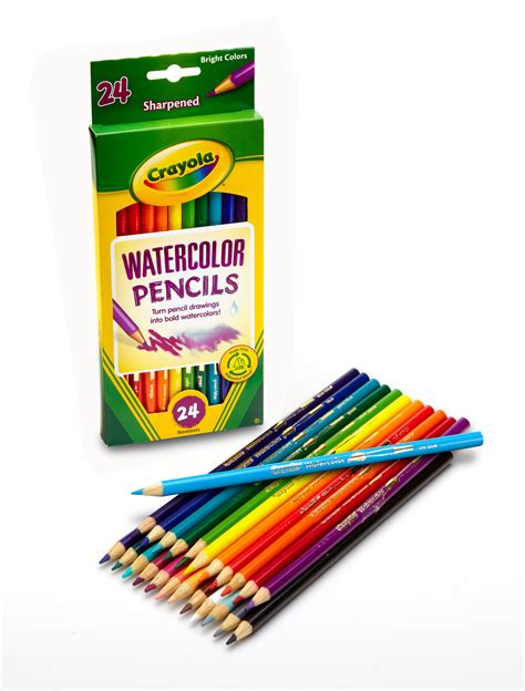 crayola assorted watercolor colored pencils  pack walmartcom