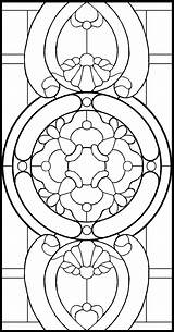 Pattern Glass Stained Patterns Tiffany Coloring Pages Panels Choose Board sketch template