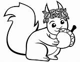 Squirrel Ecureuil Acorn Gland Mignon Colorare Scoiattoli Gratuit Scaricare Imprimé Kolorowanka Onlinecoloringpages Eastern Wiewiorka Disegni Atuttodonna Drukuj sketch template