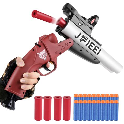 buy jfieei double barrel shotgun shell ejecting toy nerf gun soft bullet toy gun sawed