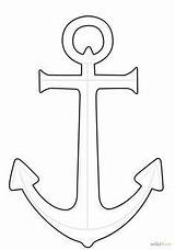 Anchor Drawing Drawings Draw Outline Sketch Coloring Anchors Pages Stencil Simple Ship Google Crafts String Pattern Navy Sailor Nautical Anker sketch template