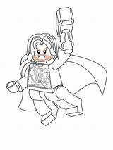 Coloring Lego Marvel Pages Printable Boys sketch template