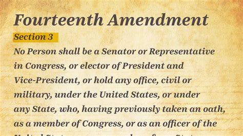 How Senate Could Use 14th Amendment To Stop Trump From Holding Office