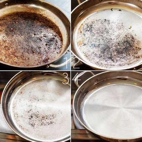 clean scorched pan pan diy kitchen hacks