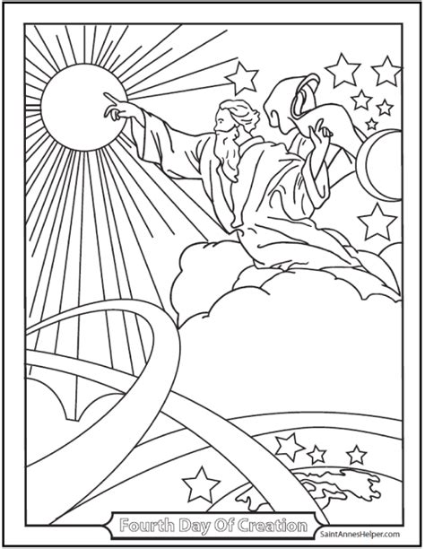 god creation coloring pages coloring home