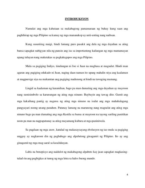 research paper tagalog sample  critique paper thesis abstract