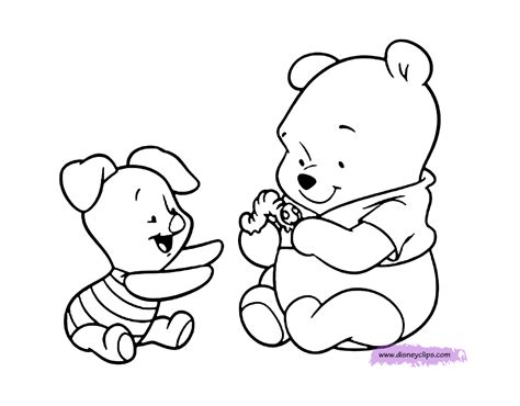 baby winnie  pooh  friends coloring pages coloring home