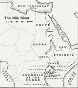 River Nile Coloring Bible Atlas Pages Egypt Concise Sheet Cataracts Template Sketch sketch template