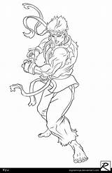 Ryu Evil Digitalninja Line Deviantart sketch template