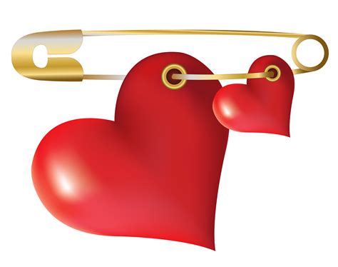 hearts with safety pin png clipart gallery yopriceville