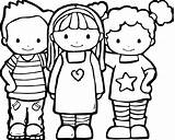 Coloring Pages Friendship Friends Getdrawings sketch template
