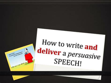 Ppt How To Write And Deliver A Persuasive Speech