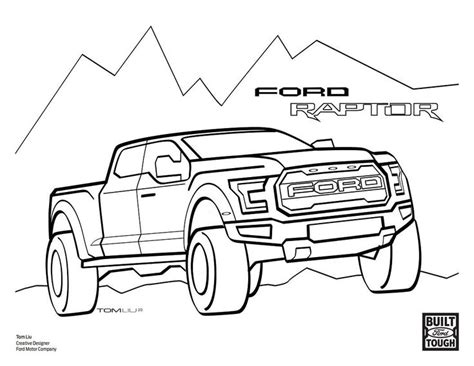 ford raptor coloring page