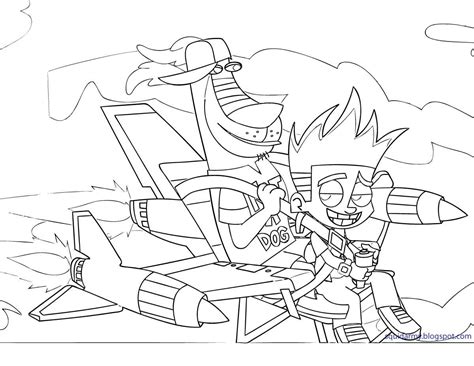 johnny test coloring pages squid army