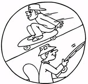summer activities coloring page supercoloringcom