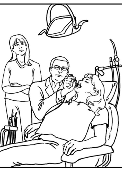 dentist coloring page coloring home